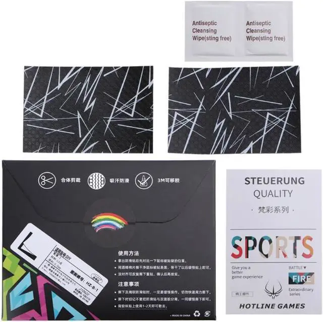 Alt view image 3 of 4 - Gaming Mice Skins Grip Skates Tape Set Games Mouse Grip Tape DIY Mouse Side Stickers Sweat Resistant Anti-slip Pads