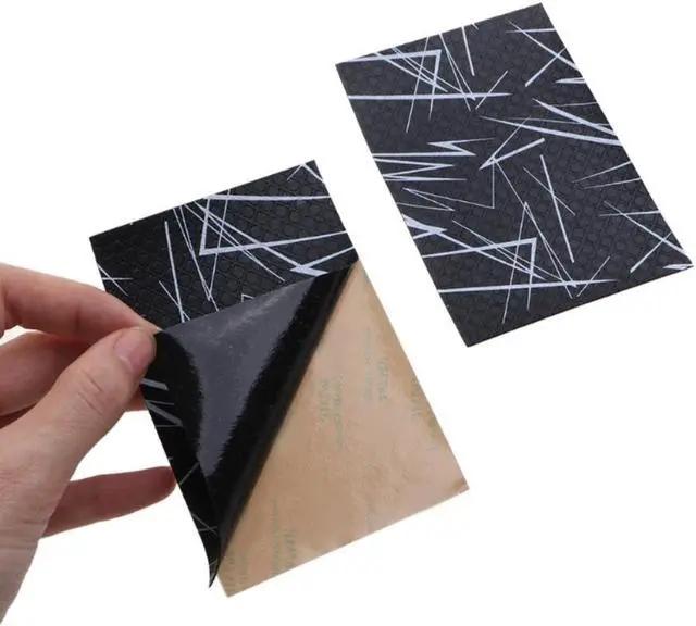 Alt view image 4 of 4 - Gaming Mice Skins Grip Skates Tape Set Games Mouse Grip Tape DIY Mouse Side Stickers Sweat Resistant Anti-slip Pads