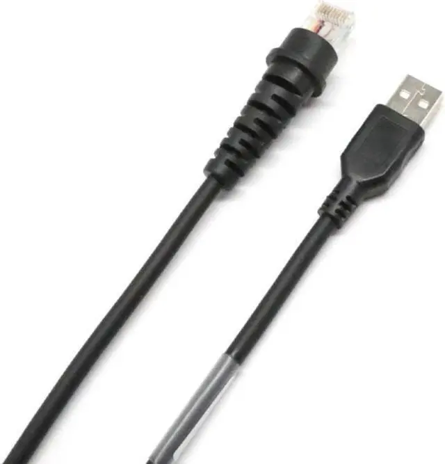 Alt view image 5 of 5 - 2m 2D Barcode Scanner USB Data Cable RJ45 10P10C Port Compatible for honeywell 1900 1902g 1300g 1400