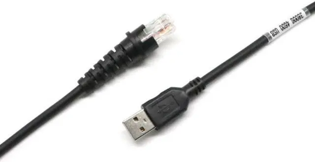 Alt view image 3 of 5 - 2m 2D Barcode Scanner USB Data Cable RJ45 10P10C Port Compatible for honeywell 1900 1902g 1300g 1400