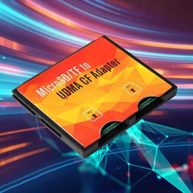 Alt view image 2 of 7 - Camera Micro-SD Card SD/TF to CF Memory Card Holder High-Speed Extreme Compact Dual TF to Flash CF Type I Adapter