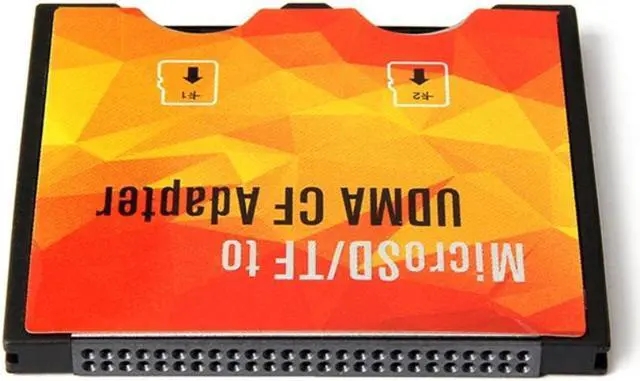 Alt view image 4 of 7 - Camera Micro-SD Card SD/TF to CF Memory Card Holder High-Speed Extreme Compact Dual TF to Flash CF Type I Adapter