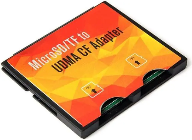 Alt view image 3 of 7 - Camera Micro-SD Card SD/TF to CF Memory Card Holder High-Speed Extreme Compact Dual TF to Flash CF Type I Adapter