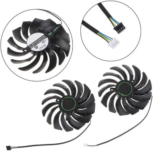 Alt view image 3 of 7 - Cooler Fan for MSI RTX3060 3060ti VGA Fan Graphics Card Cooling 4Pin 12V 0.4A