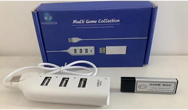 Alt view image 3 of 4 - 128GB USB Flash Drive Game Box with 4-Port USB2.0 Hub Cable for PS1 Mini Console