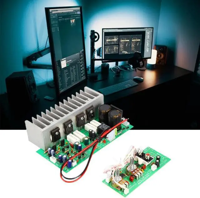 Alt view image 2 of 4 - 350W High Power Subwoofer Amplifier Board Stereo Amp Mono Dual AC 24V-28V Speaker Home Theater DIY