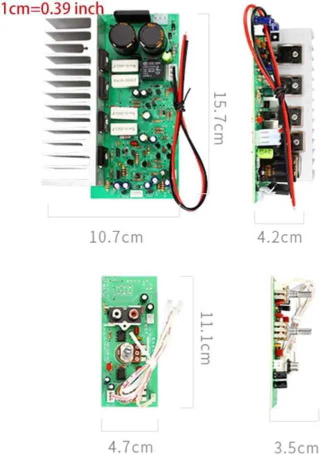 Alt view image 3 of 4 - 350W High Power Subwoofer Amplifier Board Stereo Amp Mono Dual AC 24V-28V Speaker Home Theater DIY
