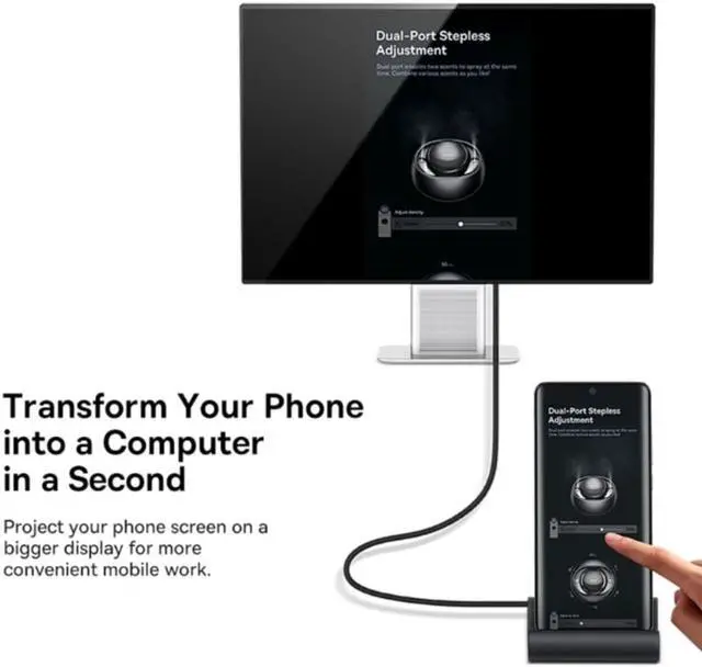 Alt view image 2 of 4 - 7 in 1 Adapter Dex USB C HUB to USB 3.0  Docking Station with USB3.0 Data Transfer PD100W Fast Charging