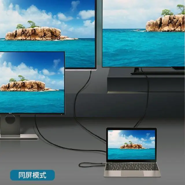 Alt view image 4 of 4 - USB Hub 12 in 1 USB3.1 Type C Splitter Docking Station Rj45  HDD VGA PD  TF Slots 5Gbps Fast Charging