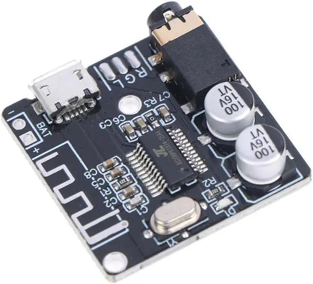 Alt view image 2 of 3 - DIY Bluetooth Audio Receiver Board Bluetooth 5.0 MP3 Lossless Decoder Module Car Speaker Audio Amplifier Board