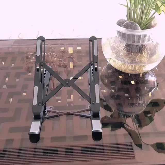 Alt view image 2 of 3 - Foldable Laptop Stand PP Plastic Notebook Stand Adjustable Tablet Base