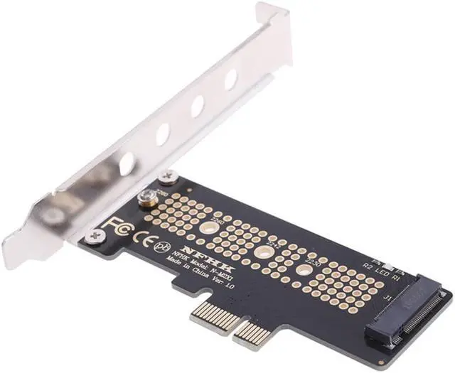 Alt view image 2 of 3 - NVMe PCIe X4 X2 M.2 NGFF SSD To PCIe X1 Converter Card Adapter PCIe X1 To M.2