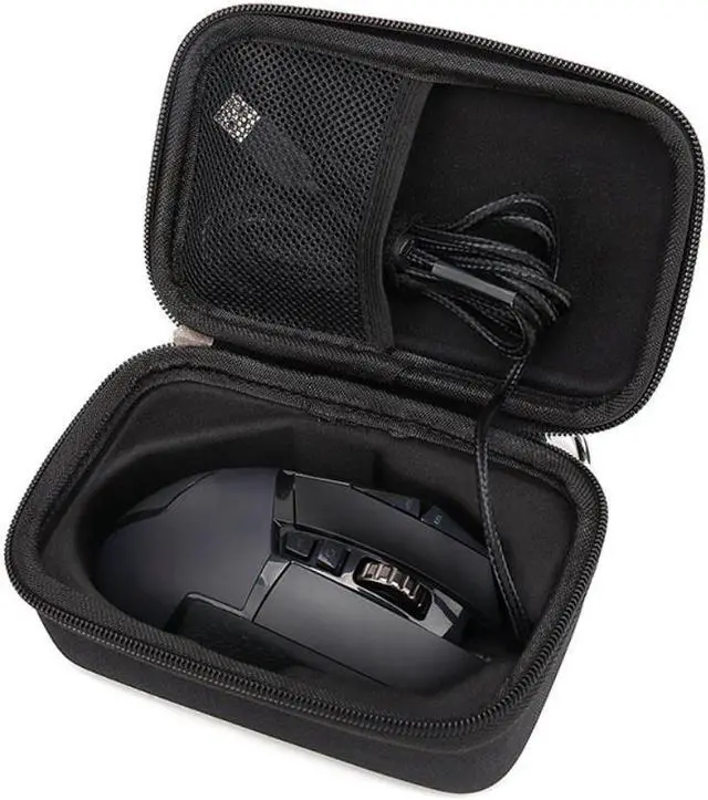 Alt view image 3 of 3 - Hard EVA Mice Protective Case Wear-resistant Carrying Cover Storage Bag for Logitech G502 Wireless Gaming Mouse