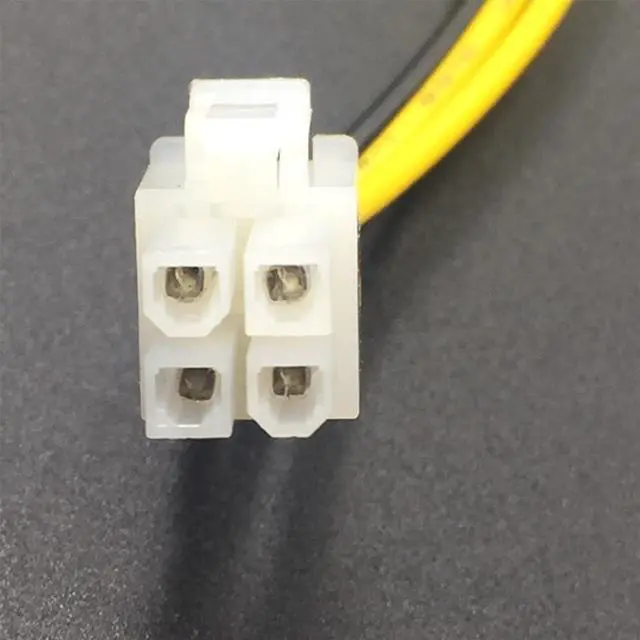 Alt view image 2 of 3 - 20cm 4 Pin Male to 4Pin Female PC CPU Power Supply Extension Cable Cord Connector Adapter