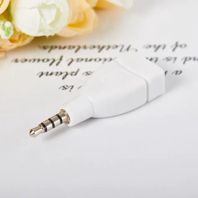 Alt view image 3 of 3 - audio converter 3.5mm Male AUX Audio Plug Jack to USB 2.0 Female Converter Adapter for car audio