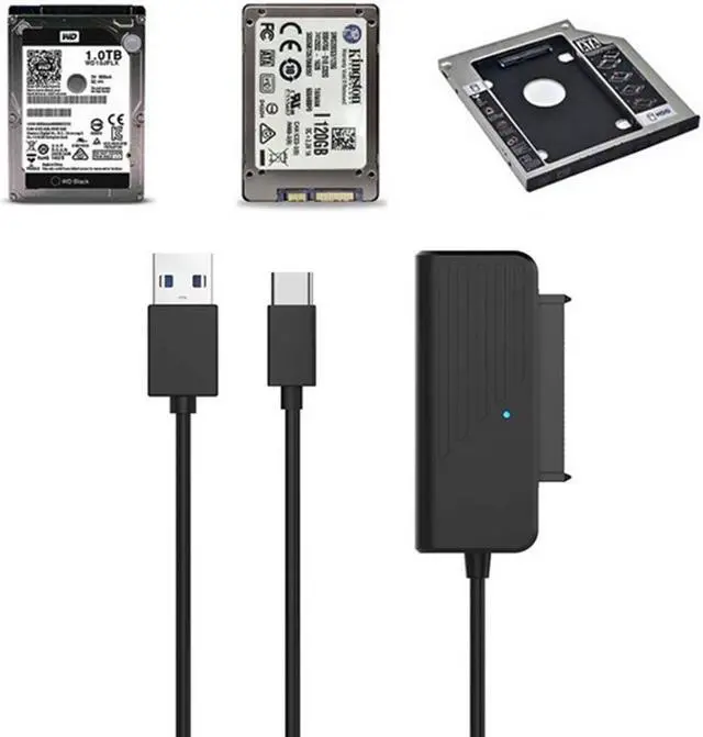 Alt view image 3 of 3 - SATA to USB 3.0 Adapter Type C to SATA Cable 5Gbps High Speed Data Transmission For 2.5 Inch HDD Hard Drive SATA Adapter
