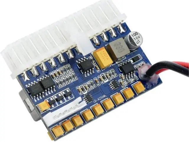 Alt view image 4 of 4 - 24pin DC ATX/ MINI/ ITX PSU 12V DC Input 250W Peak Output Switch DC-DC ATX Pico PSU MINI ITX PC Power Supply For Computer