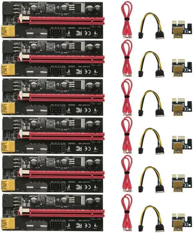 Main image of VER009S Plus PCI-E Riser Card 009S PCIE X1 To X16 6Pin Power 60CM USB 3.0 Cable For Graphics Card GPU Mining Dropship