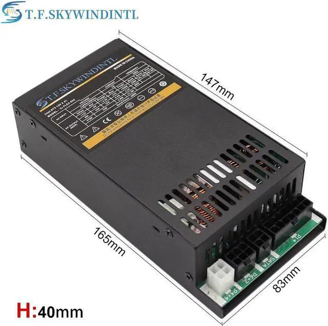 Alt view image 4 of 7 - Flex PC PSU 500W Small 1U Power Supply Rated Power 550W Full Module 80plus Gold For K39 A4 S3 G5 ITX Mini Case