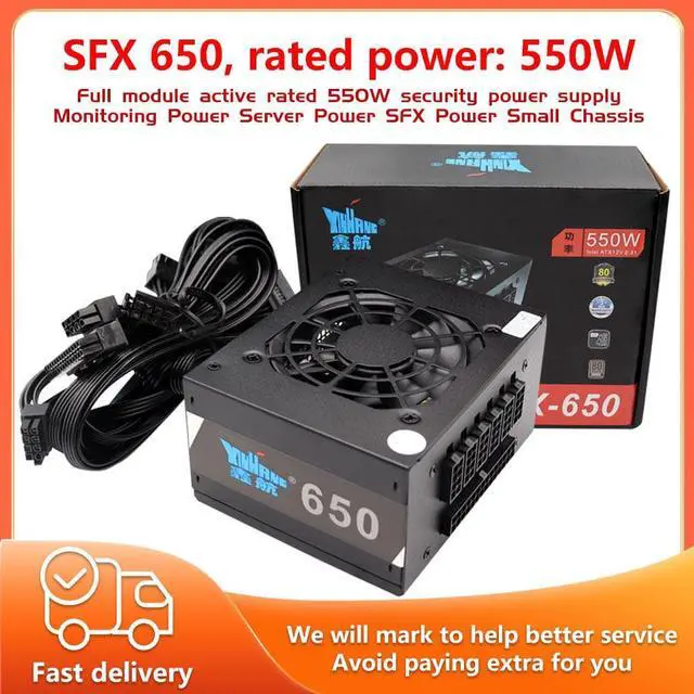 Main image of XINHANG SFX 650W Fully Modular Mini ITX Case Modular Computer Power Supply 110V~240V 80PLUS certification