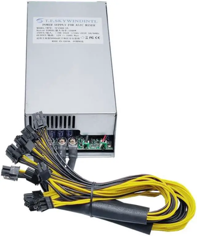 Alt view image 3 of 4 - 1800W ETH Mining Rig Power Supply 2U Antminer Psu Miner GPU PSU 10*PCI 6Pin And Fan For Multi-GPU BTC Mining Device Server