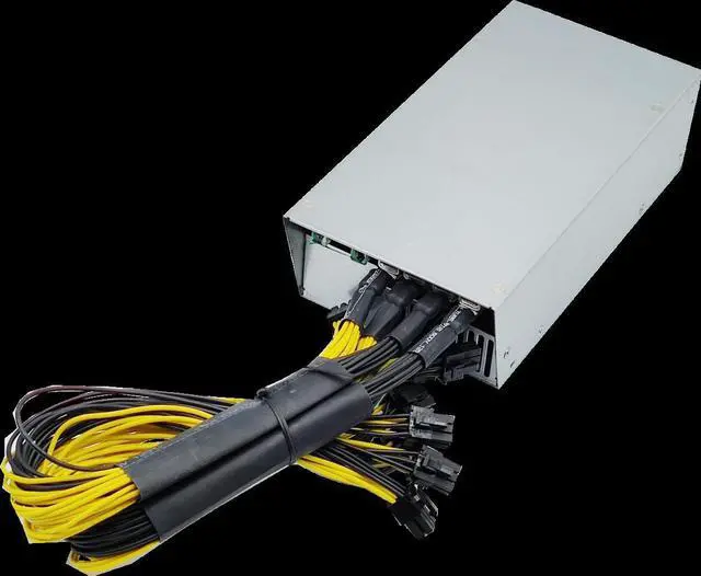Alt view image 4 of 4 - 1800W ETH Mining Rig Power Supply 2U Antminer Psu Miner GPU PSU 10*PCI 6Pin And Fan For Multi-GPU BTC Mining Device Server