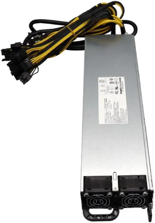 Alt view image 3 of 4 - 2500W Server 80 Plus Platinum Mining Power Supply 10x6Pin ETH Rig Ethereum Miner S9 S7 L3+ Low Power