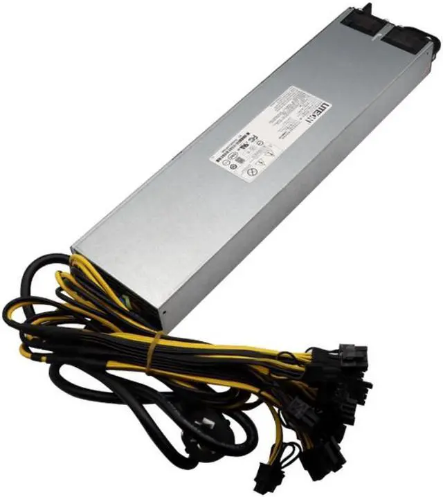 Alt view image 4 of 4 - 2500W Server 80 Plus Platinum Mining Power Supply 10x6Pin ETH Rig Ethereum Miner S9 S7 L3+ Low Power