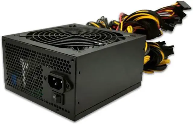 Alt view image 3 of 4 - 2000W Mining Power Supply 160V-260V 95% High Efficiency PSU Support 8 Graphics Cards GPU For ETH DOT BTC Bitcoin Miner Rig