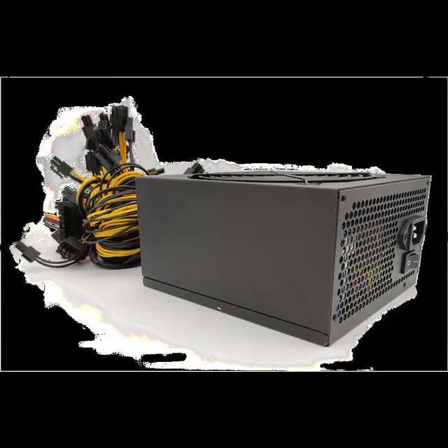 Alt view image 3 of 4 - 1600w Power Supply For 6 GPU Ethereum Miner Power Supply For Bitcoin Miners Support 6 Graphics Card  RX470 RX480 RX570 RX580 PC