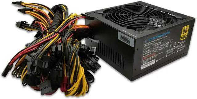 Alt view image 2 of 4 - 2000W Mining Power Supply 160V-260V 95% High Efficiency PSU Support 8 Graphics Cards GPU For ETH DOT BTC Bitcoin Miner Rig