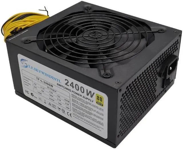 Alt view image 3 of 4 - 16Pcs Of 6+2Pin And 4Pcs Of 6Pin 2400W PC Power Supply For Mining Power Supply GPU ATX Miner PSU ASIC For BTC Antminer S7 S9