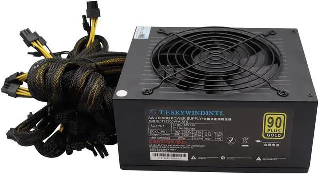 Main image of ATX 2800w Suitable For Mining Power Supply 8GPU ETH Rig Ethereum Miner PC PSU Temperature Control