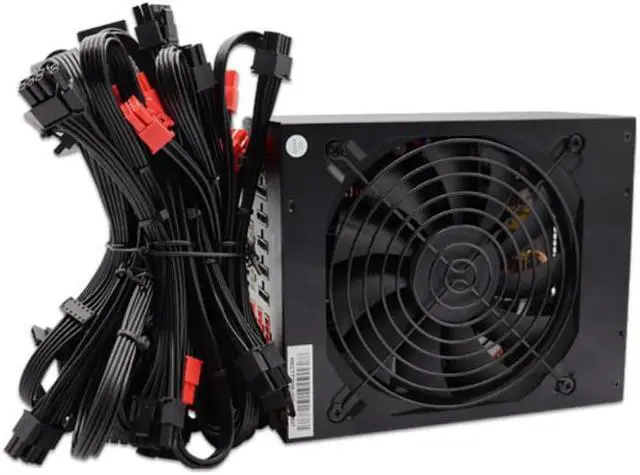 Alt view image 3 of 4 - ATX 2000W PC PSU 12V ETH Asic Bitcoin Miner Ethereum Mining PC Power Supply PC 6 Graphics Cards