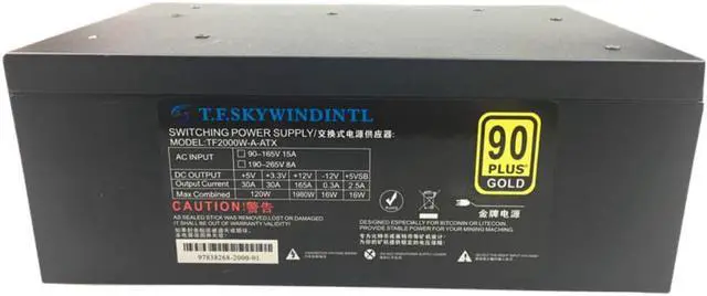 Main image of 2000W Power Supply 2000W ATX PSU For Mining Machine Bitcoin Miner Modular Power Supply Cables 2000W Power Switch PC Pico PSU