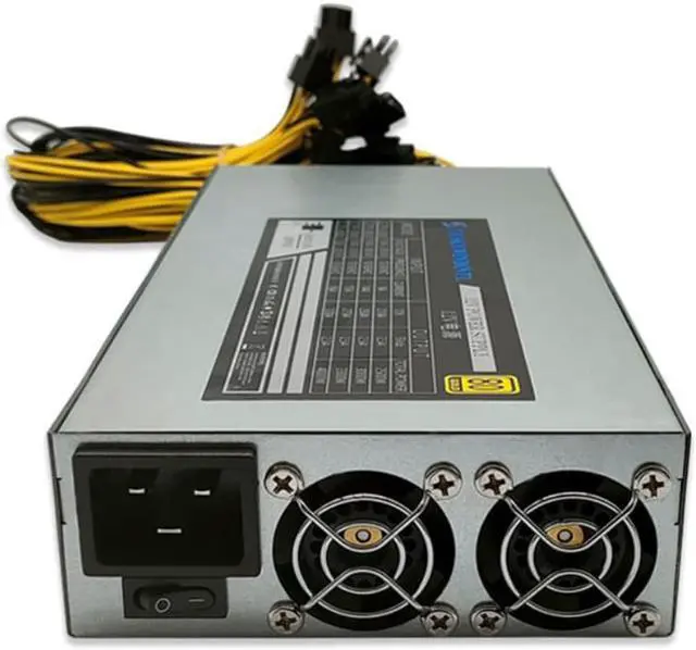Main image of 3000W PC Power Supply 180-260V ATX Mining Bitcoin Power Supply 95% High Efficiency For Ethereum ETH S9 S7 L3 8GPU Cards