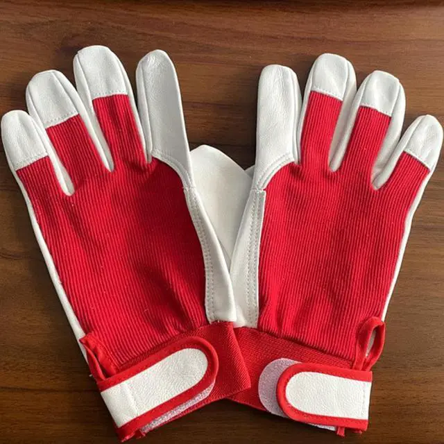 Main image of Work Gloves Sheepskin Leather Workers Work Welding Safety Protection Garden Sports Motorcycle Driver Wear-resistant Gloves