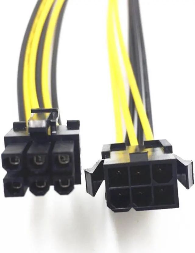 Alt view image 3 of 3 - PCIE 6Pin To 6Pin Power Supply Cable Graphics Card Power Extension Cable 6 Pin Connector Male To Female Power Adapter for Mining