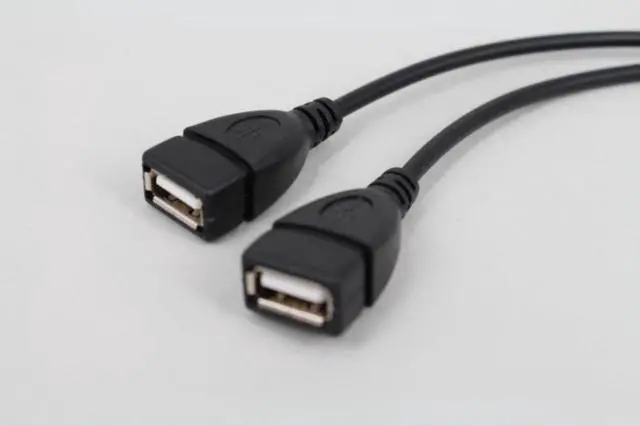 Alt view image 3 of 3 - 2 In 1 Usb2.0 Extension Cable Male To Female USB Data Cable Charging Cable for Hard Disk Network Card Connection