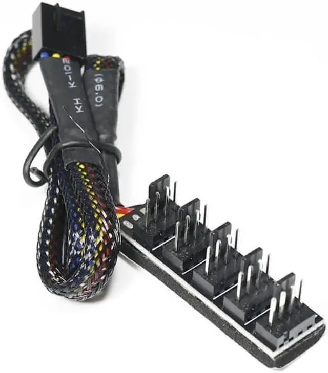 Main image of 40cm 1 To 5 4-pins PWM Fan CPU Hub Computer PC Case Chasis Cooler Power Extension Cable Splitter Adapter Controller