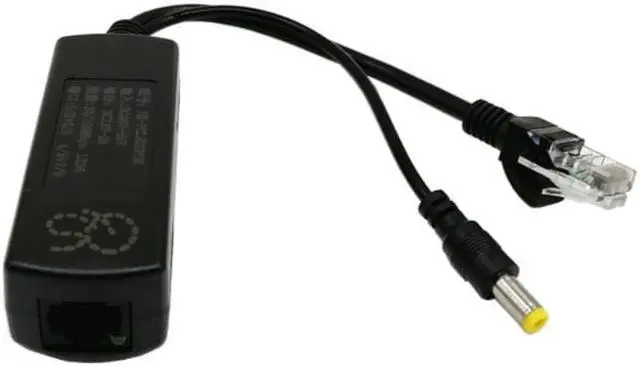 Alt view image 2 of 3 - 48V To 12V POE Connectors Adapter Cable Splitter Injector Power Supply for Huawei for Hikvision Power over Ethernet For IP Camea