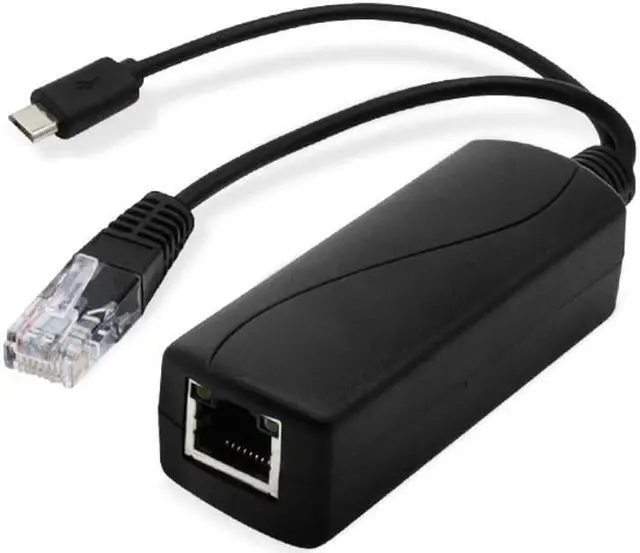 Alt view image 2 of 3 - MicroUSB POE Cable Passive Power Over Ethernet Adapter Cable POE Splitter RJ45 Injector Power Supply Module 48v For IP Camea