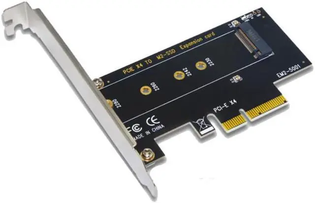 Main image of M.2 NVMe SSD TO PCIE 3.0 4X adapter M Key interface card Support PCI Express 3.0 2230 2242 2260 2280 Size m.2 NVME SSD