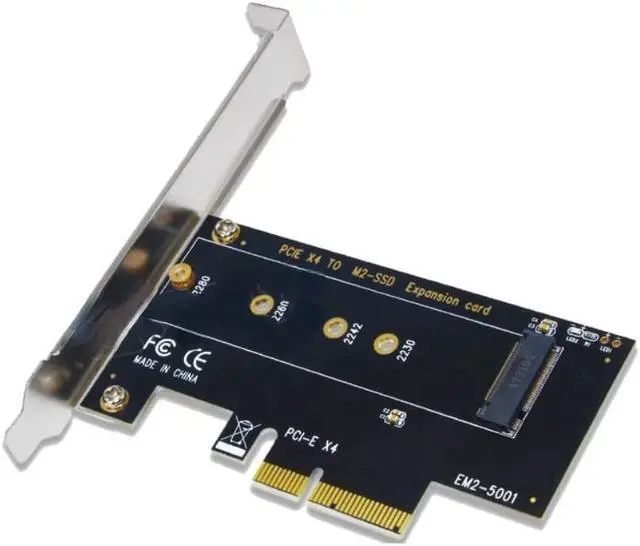 Alt view image 3 of 3 - M.2 NVMe SSD TO PCIE 3.0 4X adapter M Key interface card Support PCI Express 3.0 2230 2242 2260 2280 Size m.2 NVME SSD