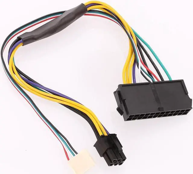 Main image of ATX 24pin To Motherboard 2-ports 6pin Adapter PSU Power Supply Cable Cord for HP Z220 Z230 SFF Mainboard Server Workstation 30cm