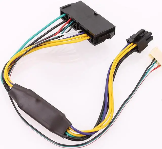 Alt view image 2 of 3 - ATX 24pin To Motherboard 2-ports 6pin Adapter PSU Power Supply Cable Cord for HP Z220 Z230 SFF Mainboard Server Workstation 30cm