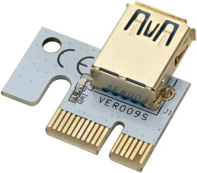 Alt view image 2 of 3 - Riser VER010 USB 3.0 PCI-E Riser VER010-X Express Cable Riser For Video Card X16 Extender PCI-E Riser Card For Mining