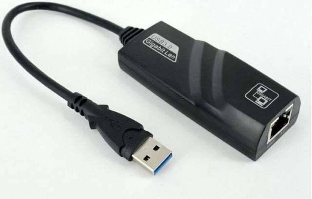 CABLE ADAPTADOR USB 3.0 A LAN RJ-45 GIGABIT 10/100/1,000 MBPS RJ45 NETCOM –  Compukaed