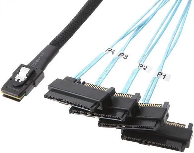 Alt view image 3 of 3 - Mini SAS /SATA Adapter Cable 36P SFF-8087 To SFF-8482 SAS 29+15P Sata Transmission Cable Computer Cable