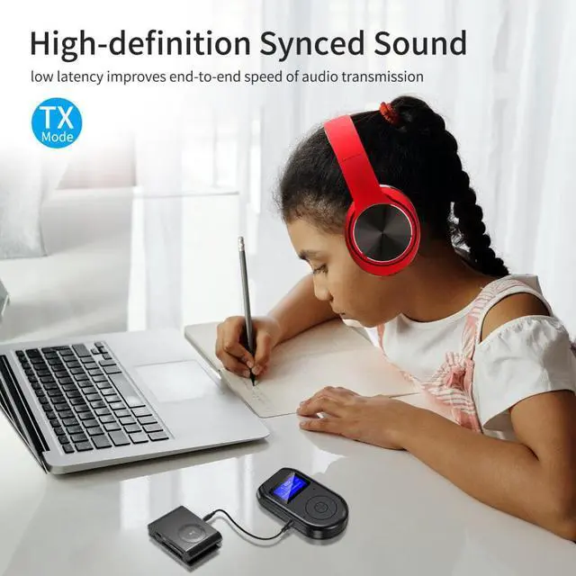 Alt view image 2 of 3 - Bluetooth 5.0 Transmitter Receiver 3.5mm Jack Aux Audio Wireless Adapter for PC TV Headphone Car Bluetooth 5 0 Receiver